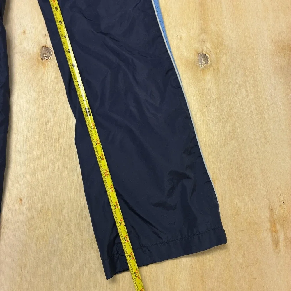 Old Navy Track Pants Boys 7 Blue Mesh Side Stripe Elastic Waist Nylon Lined